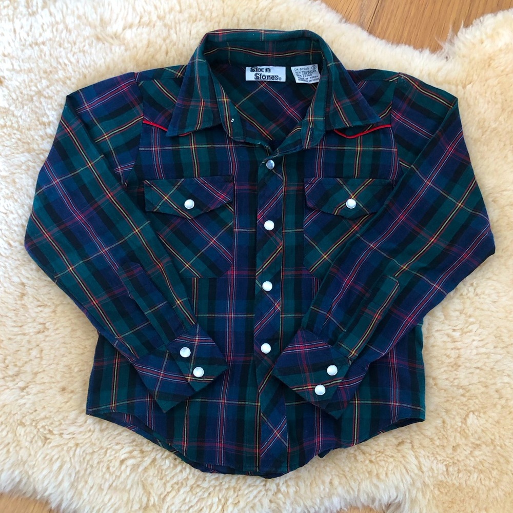 Western children’s plaid shirt